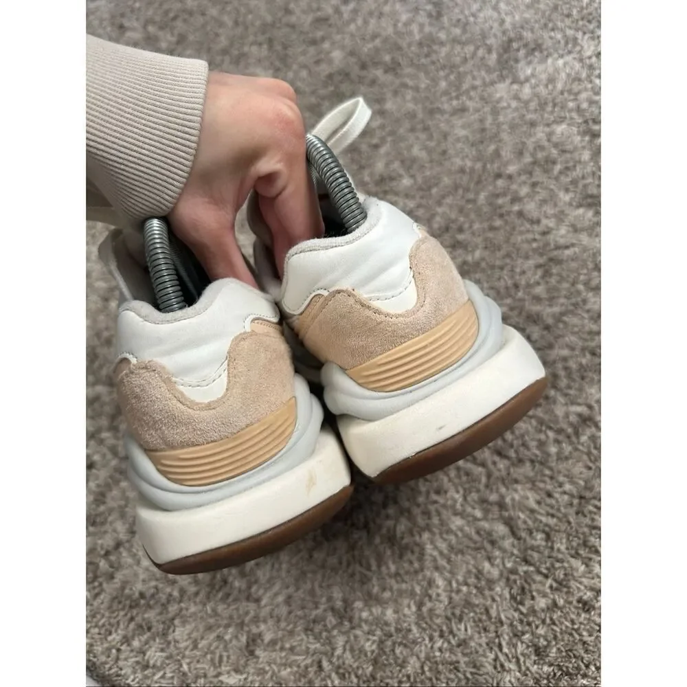 New Balance 57/40 Women's 7.5 'Vintage Rose' Beige Pink Chunky Sneakers Suede